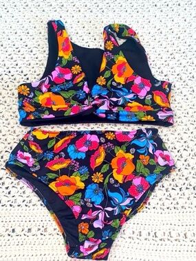 Victoria’s Secret PINK Multi-way/reversible high waisted bikini. Med. EUC